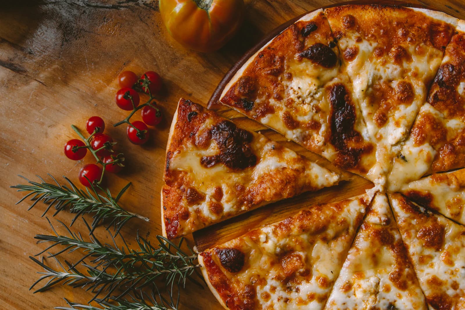 Pizza served fresh at Wow Kitchen