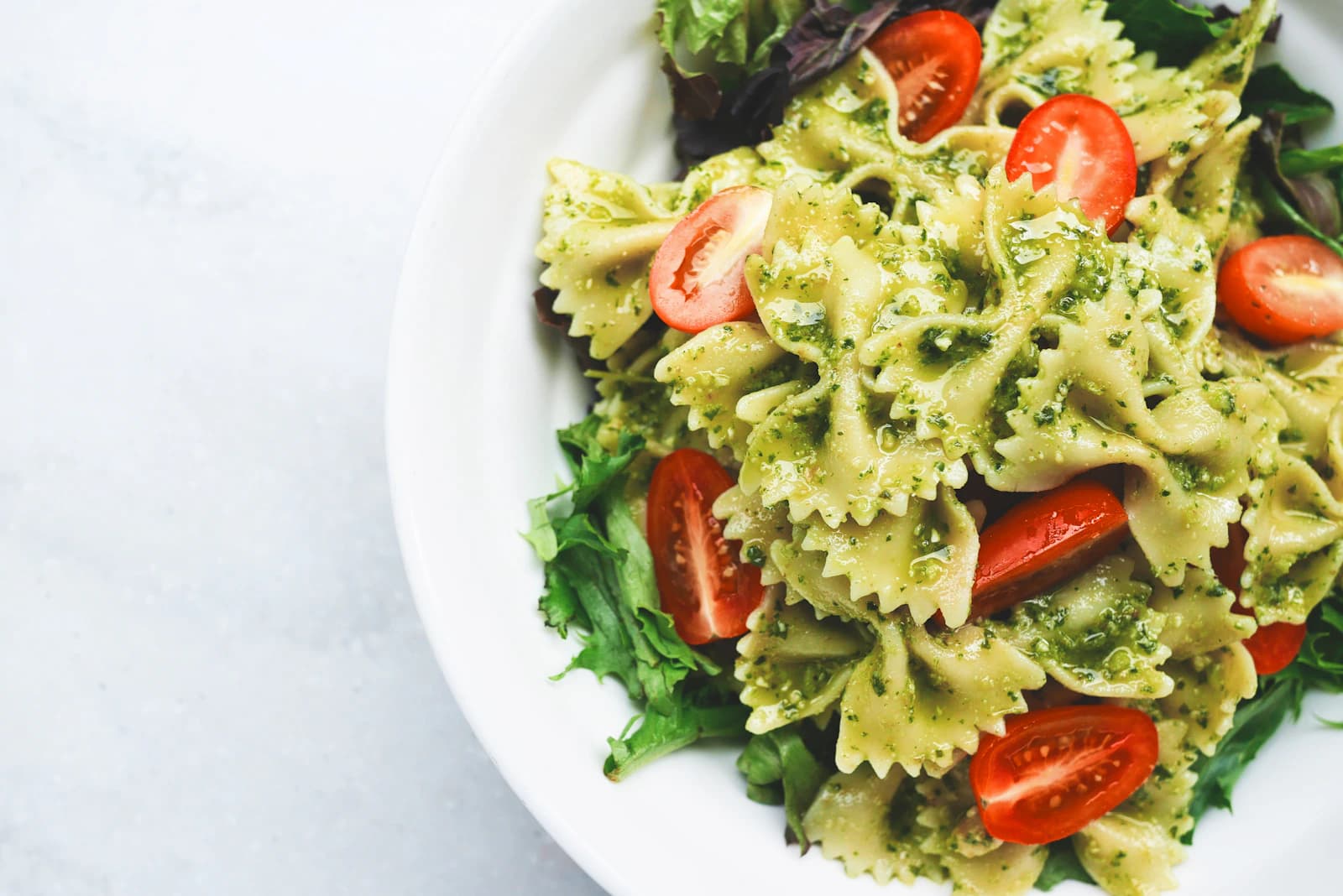 Freshly cooked pasta at Wow Kitchen